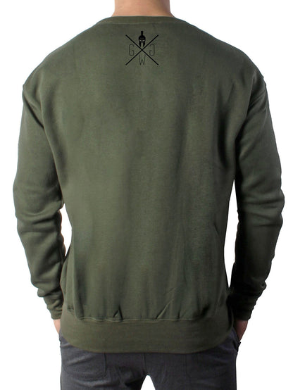 Warrior Sweater - Olive - Gym Generation®--www.gymgeneration.ch