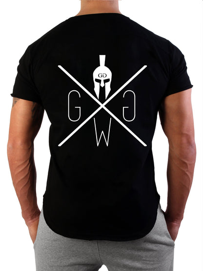 "Warriors" College T-Shirt - Schwarz - Gym Generation®--www.gymgeneration.ch