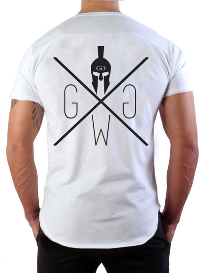 "Warriors" College T-Shirt - Weiss - Gym Generation®--www.gymgeneration.ch