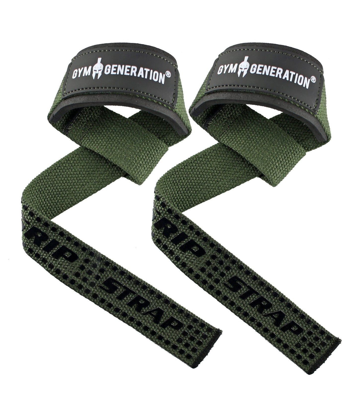 Gym Generation Zughilfen Olivgrün – Strapazierfähige Lifting Straps für mehr Griffkraft, Stabilität und Handgelenkschutz beim Krafttraining, Powerlifting und Crossfit.