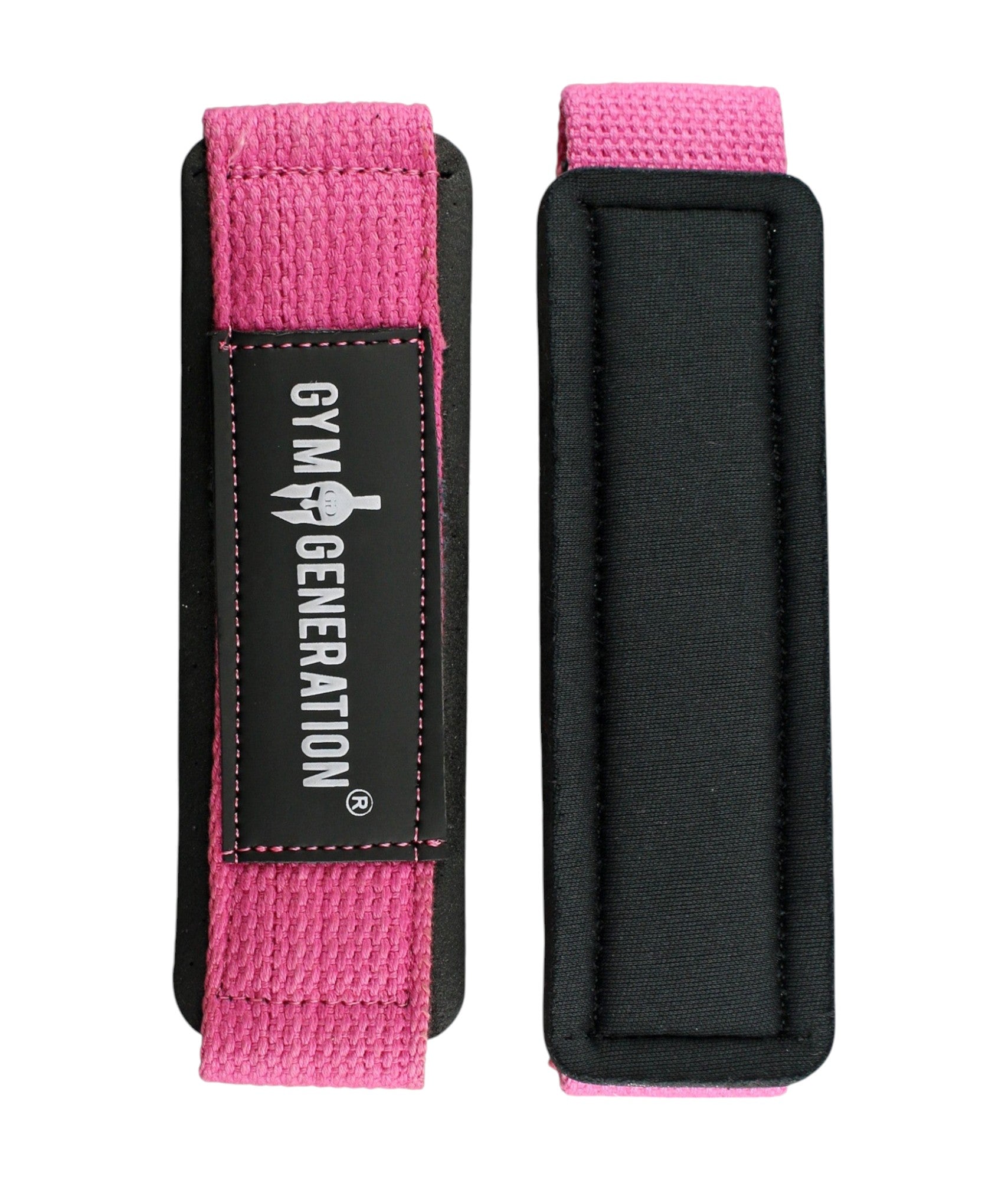 Pink Lifting Straps – Gym Generation Zughilfen mit ergonomischem Design für maximalen Halt und Handgelenkschutz bei intensiven Workouts.